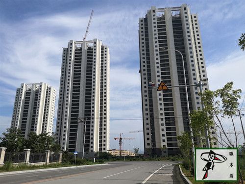 大蒲河新城家園外墻工程竣工在即