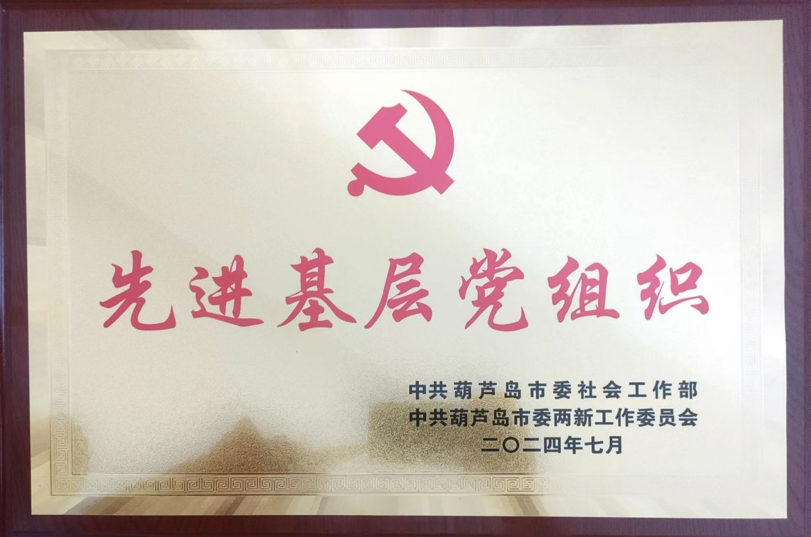 啄木鳥漆業(yè)集團(tuán)黨支部榮獲葫蘆島市“先進(jìn)基層黨組織”榮譽(yù)稱號(hào)